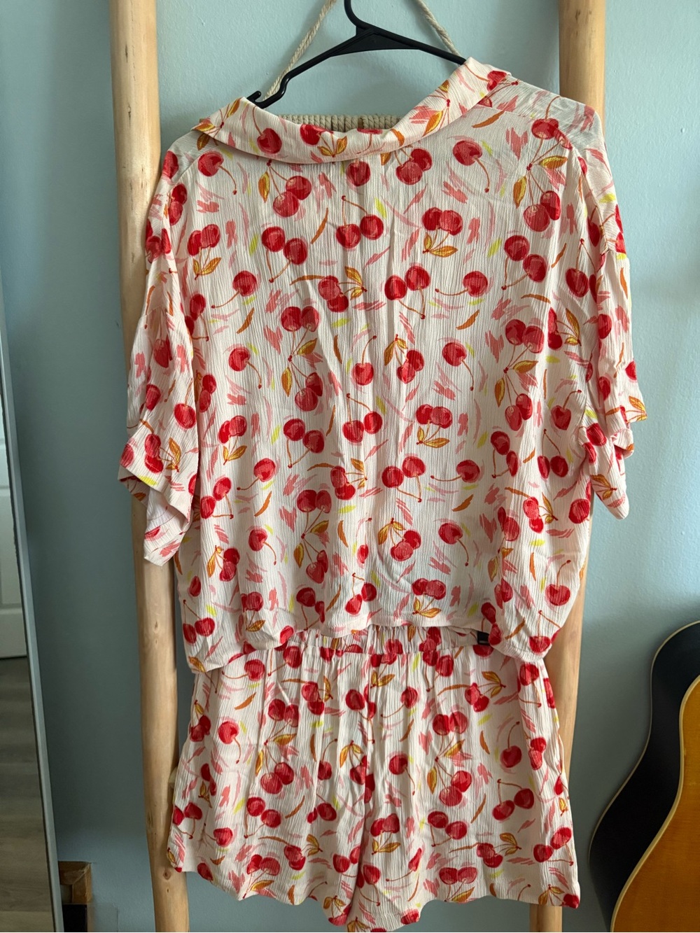 Roxy Cherry-Print Short/Top Set - Picture 5 of 6